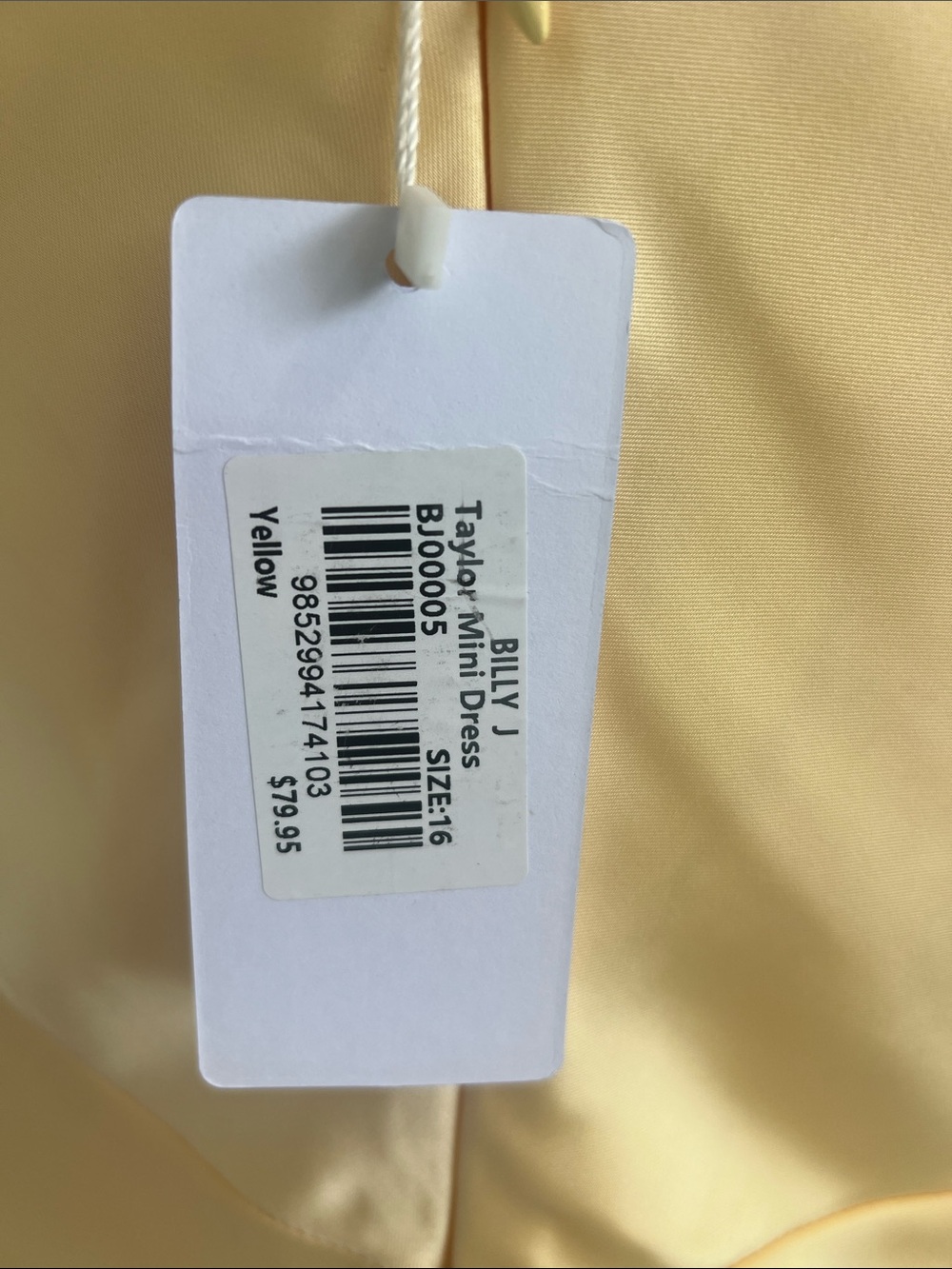 Billy J New with tags Silky yellow Slip Dress - Women’s dress size 16 - Picture 2 of 11